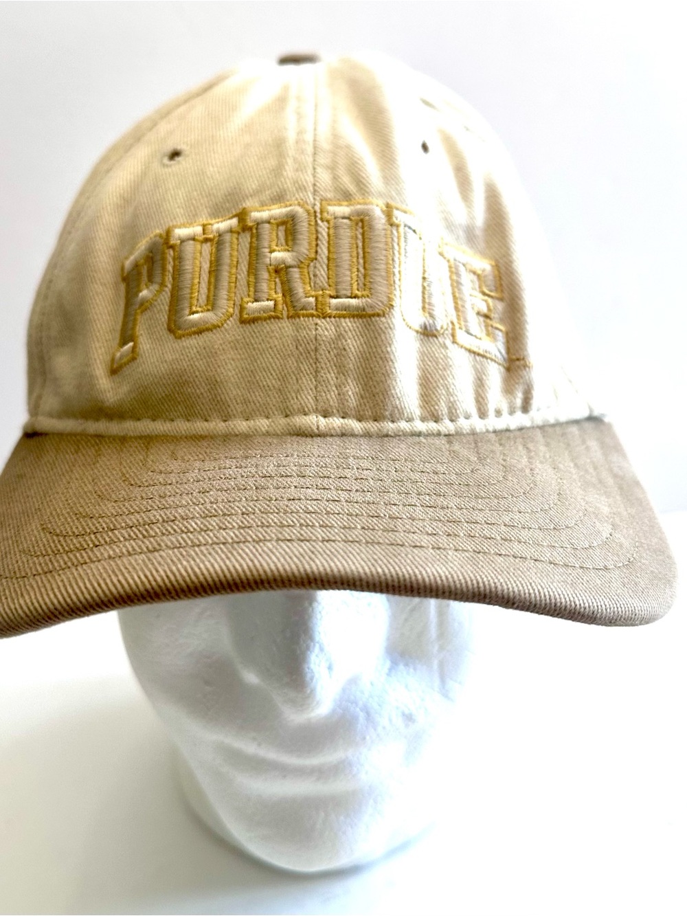 New Era Purdue Beige & Gold Embroidered Cap